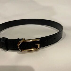 GUCCI Marmot G Gold Buckle Leather Belt